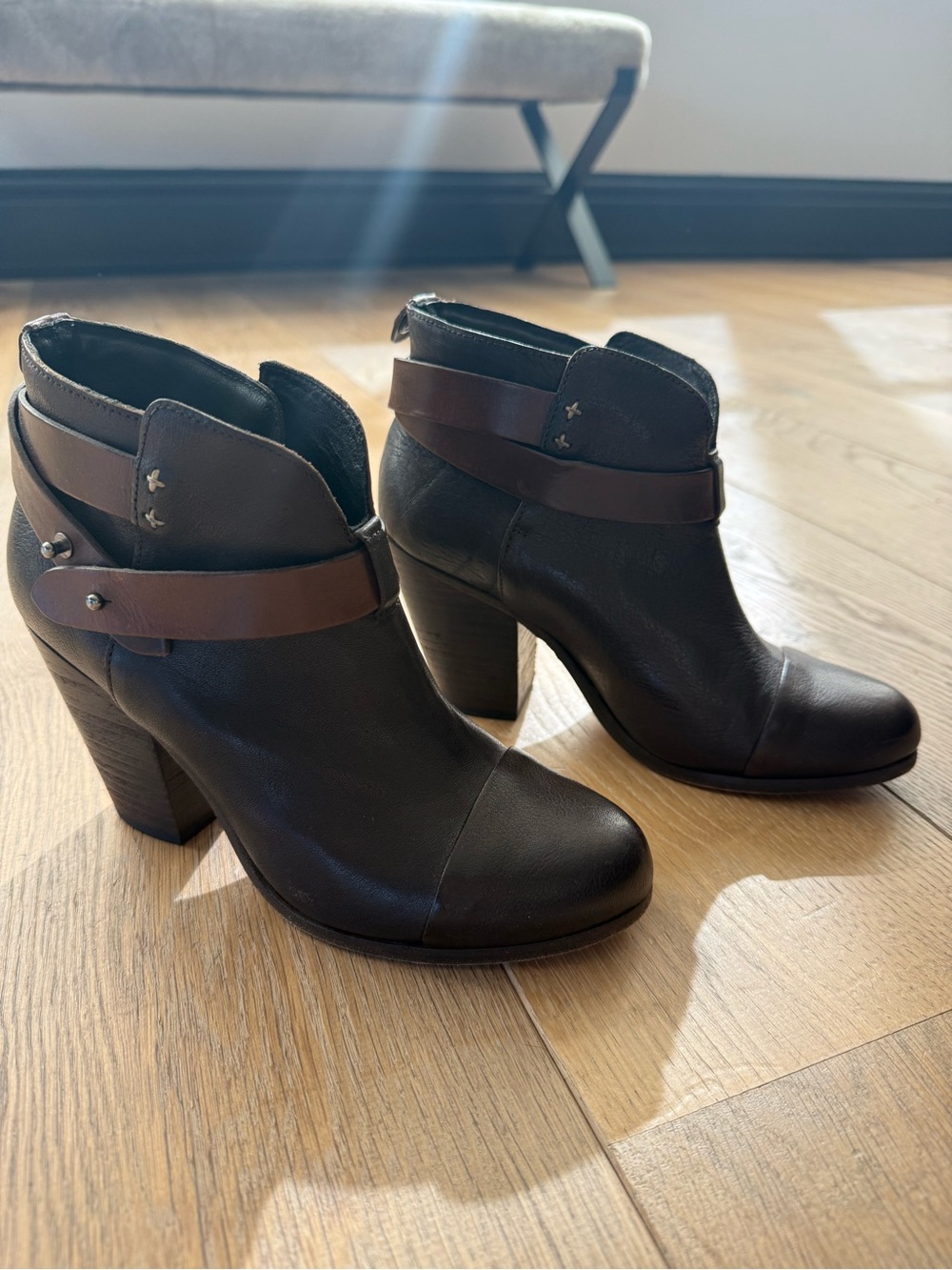 Rag & Bone Women's Brown Leather Ankle Boots 37.5